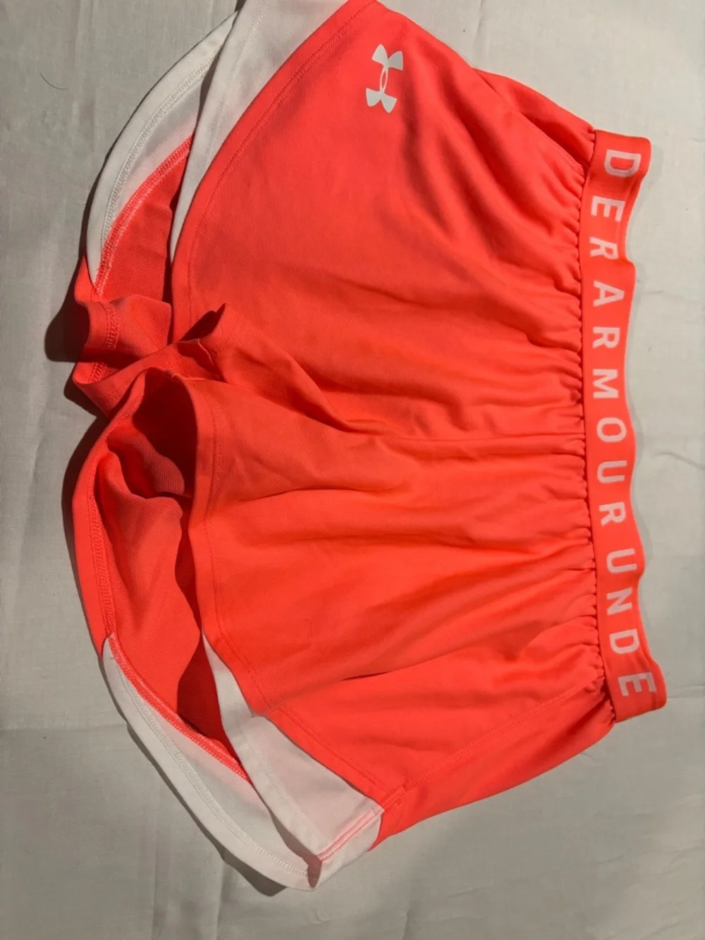 Under Armour Coral Athletic Shorts with Branded Waistband - Picture 2 of 5